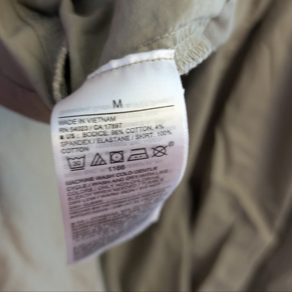 Old Navy Olive Green Midi Cotton Tank Dress Size M - Picture 4 of 4